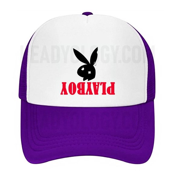 BlackPlayboy Bunny baseball hat meshaback snapback trucker hat - Picture 7 of 10